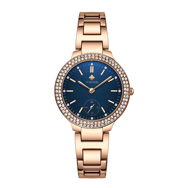 Relógio Feminino Rosé Gold Solstice Blue